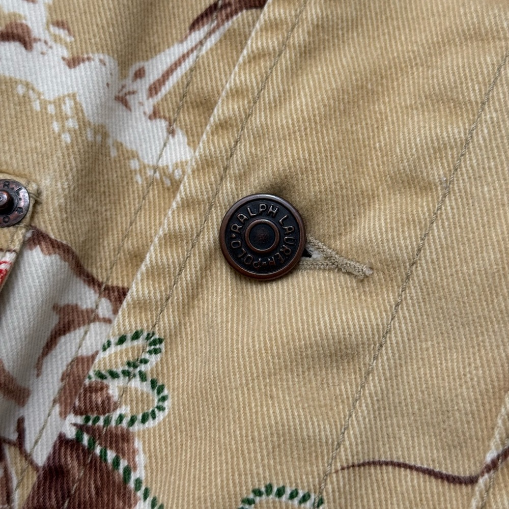 Ralph Lauren Beige Western cowboy Print Jacket - Picture 8 of 11